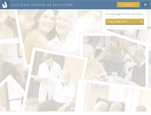 Tablet Screenshot of lifecarecenteroflittleton.com